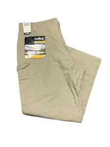 NWT Carhartt Washed Duck Work Dungaree Pants Size 42x30 B11 DES Khaki - Picture 1 of 8