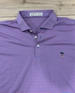 Holderness & Bourne Jupiter Hills Club XL Golf Polo Maxwell Blue Pink Striped - Picture 1 of 6