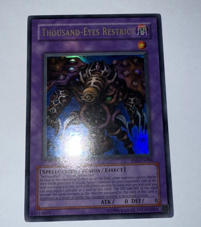 Yugioh Thousand-Eyes Restrict PSV-EN084 Ultra Original,Master Collection (NM) - Image 1 of 4