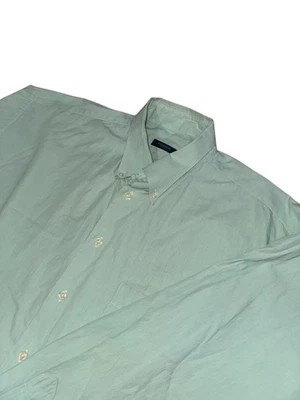 博柏利伦敦纽扣衬衫男式 2XL 绿色学院风设计师正装衬衫 — 第 1/4 张图片