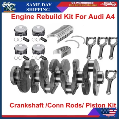 Engine Overhaul Rebuild Kit Crankshaft For 2015-2022 Audi A4 A6 Q5 Q7 VW GTI 2.0 - Image 1 of 4