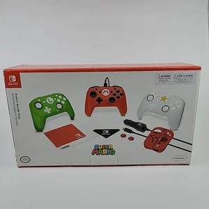 PDP Super Mario Switch Bundle Pack Wired Controller mit Faceplates & Zubehör - Bild 1 von 10