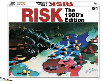Risk The 1980's Edition Board Game -  Family Game Night Kids 8+ & Adults - Image 1 of 3