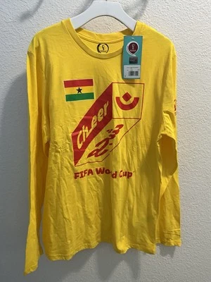 Ghana Soccer National Team Qatar FIFA World Cup L/S T Shirt Size L Nwt - Image 1 of 4
