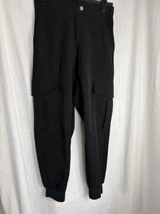 ZARA Women’s Black Cargo Joggers - Size XS - Stretch Pants with Pockets - Picture 1 of 11