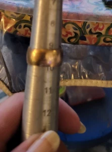 Ring 10 Karat Gelbgold 10 mm Größe - 9,5, 5,1 Gramm - Bild 1 von 4