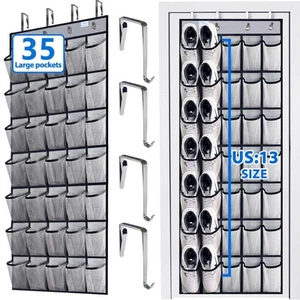 over the door shoe organizer,2025 upgraded,shoe organizer,35 Huge pockets,ove... - Picture 1 of 6