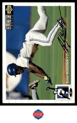 1994 Collector's Choice #131 Rickey Henderson Silver Signature - Image 1 of 2