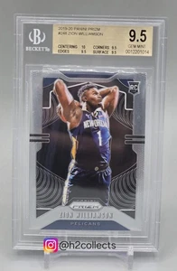 Zion Williamson RC ROOKIE 2019-20 Panini Prizm #248 True Gem+ 10 Center BGS 9.5 - Picture 1 of 2
