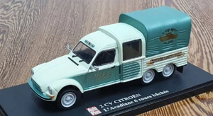 ELIGOR 2CV per CITROEN L'ACADIANE 6 ROUES BACHEE 3 assi con pompon 1/43 DIECAST - Foto 1 di 5