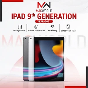 Apple iPad 9. Gen. 64GB, Wi-Fi, 10,2 Zoll - Space Grau 2021 Garantie A Klasse A.Box - Bild 1 von 7