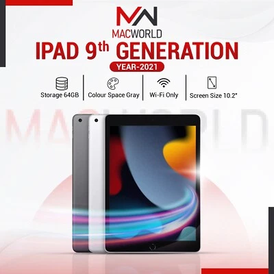 Apple iPad 9th Gen. 64GB, Wi-Fi, 10.2 in -Space Grey 2021 Warranty A Grade A.Box - Image 1 of 4