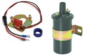 Electonic ignition kit & coil Positive earth Lucas DKY4A & DKYH4A Distributors - Picture 1 of 1