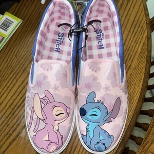 Disney Sneaker's Lilo and Stitch Woman's Size 11 Slip On Canvas - Picture 1 of 5