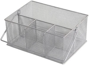 Carrito de condimentos/suministro de cocina Ybmhome Mesh Silver, 1151 m - Imagen 1 de 7