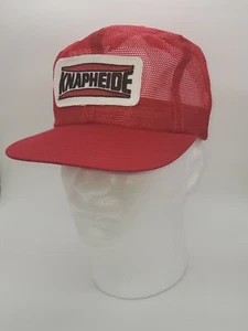 VTG K Products *Knapheide* Trucker Hat 80s 90s MADE IN USA Cap Mesh Red Snapback - Picture 1 of 7