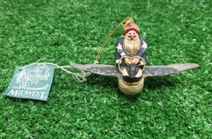 Pam Schifferl Santa Riding Eagle Christmas Ornament-New With Tag - Picture 1 of 12