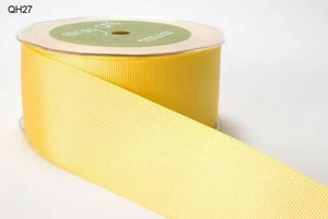 MAY ARTS RIBBONS~GROSGRAIN~SUNSHINE LEMON YELLOW~1 & 1/2 INCH X 1 YARD! - Picture 1 of 1