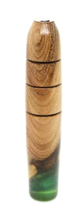 Hand Turned Wood / Resin Pipe Tamper with Stainless Steel Bottom - Picture 1 of 6