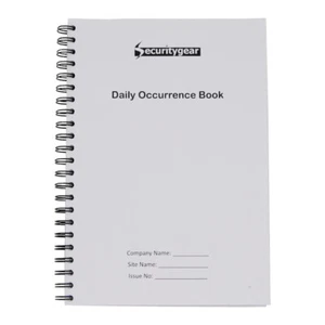 Security Daily Occurrence Book - 200 Page Serially Numbered A4 Security Log Book - Picture 1 of 5