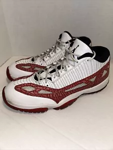 Air Jordan XI 11 Retro Low IE Men Sz 11.5 White Gym Red Preowned 919712- 101 - Picture 1 of 8
