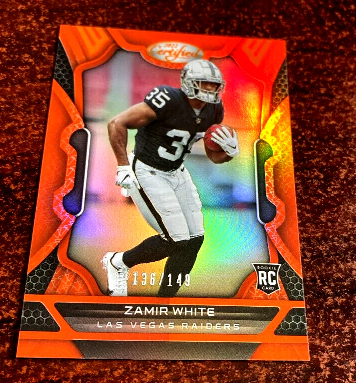 2022 Certified ZAMIR WHITE ORANGE #'d /149 #142 SP Oakland Las Vegas RAIDERS🔥📈 - Image 1 of 2