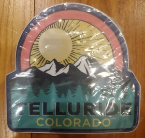 Telluride Colorado Sun Over Mountains Souvenir Sticker Pack of 60 - Picture 1 of 1