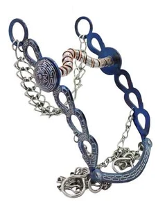 Freno Charro Azul 5 1/4" Caballo Caballo Azul Caballo Diseño - Imagen 1 de 2