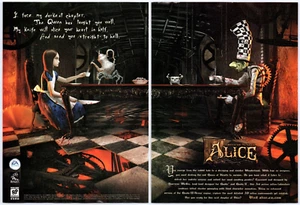 Vintage Print Ad 2000 American McGee's Alice PC Game Original Promo Poster Art - Picture 1 of 4