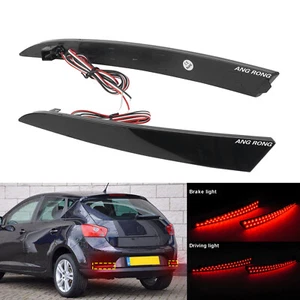 LED Rear Bumper Reflector Brake Light Left + Right For Seat Ibiza IV 6J 5D 08-12 - Picture 1 of 12