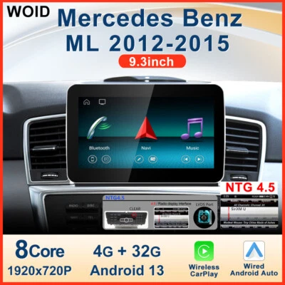 9.33" Car Stereo Android 13 GPS Carplay Radio for Mercedes ML/GL-Class W164 X164 - Image 1 of 4
