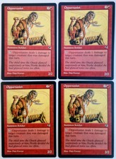 MTG Magic the Gathering OPPORTUNIST X4 (Tempest Red) Creature