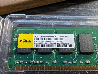 1 GB 2Rx8 PC2 6400U Memory Module - Image 1 of 2