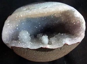 MM QUARTZ CORAL IN CHALCEDONY MATRIX GEODE MINERALS SPECIMENS* - Picture 1 of 4