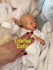 OOAK Realistyczna lalka "Mini Yawns" Wcześniak Malutki Odrodzony Noworodek "10 cali" COA