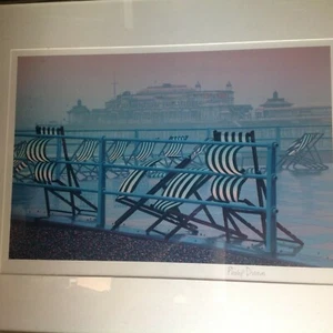 PHILIP DUNN "WET AND WINDY" SIGNIERTER LIMITIERTER DRUCK GERAHMT. - Bild 1 von 3