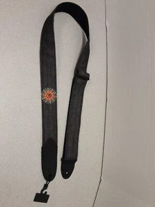 LM 2 Inch Guitar Strap - Denim - Star Design - Picture 1 of 6