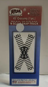 ATLAS 2567 45 GRAD KREUZUNG NEUSILBER - SCHWARZE KRAWATTEN (1 STCK) - NEU - Bild 1 von 4