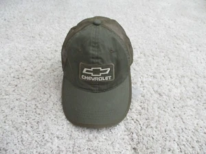 Chevrolet Trucker Mütze Herren Einheitsgröße grün Aufnäher bestickt Logo Netz Druckknopflasche Kappe - Bild 1 von 11