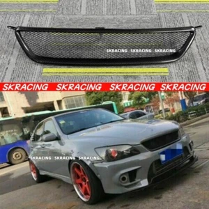 Fit 2001-2005 Lexus IS300 Real Carbon Fiber Hood Mesh Front Bumper Grill Grille - Bild 1 von 12