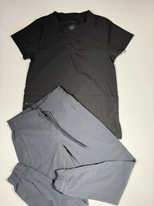 Women's Medical Set Scrub V Neck Top & pants Small Size with Pocket - Picture 1 of 5