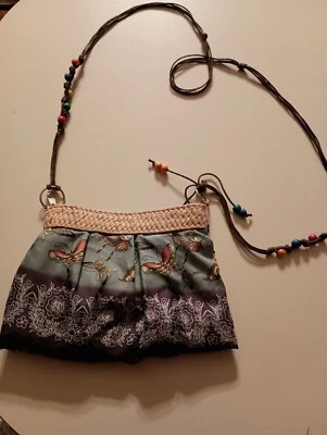  Bandolera Mariposas y Flores Artística Boho Hippie Foto 1 de 4