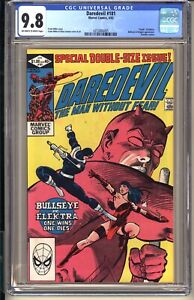DAREDEVIL #181 CGC 9.8 OWW NM/MT Marvel 1982 Frank Miller Death Elektra Bullseye