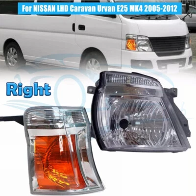 For NISSAN LHD Caravan Urvan E25 MK4 2005-12 Right Headlight Lamp Corner Light g - Image 1 of 4