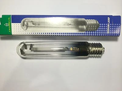 LONG LIFE HIGH PRESSURE SODIUM TUBULAR  LAMP HPS 250W E40 SON-T - Image 1 of 4