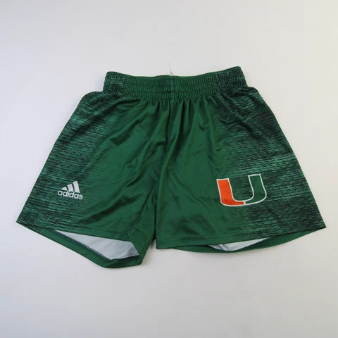 Miami Hurricanes adidas Athletic Shorts Women's Dark Green Used Cover
