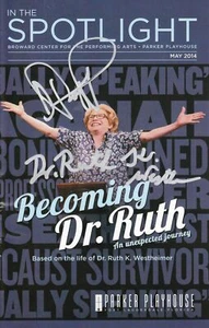 Actress Debrao Jo Rupp and Dr. Ruth Signed Program 8x10 COA - Picture 1 of 1