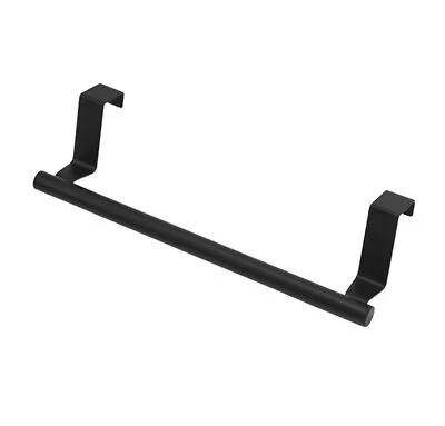 Geschirrtuchhalter Küche Tür Handtuchstange in Schwarz Handtuchhalter Schranktür - Bild 1 von 4