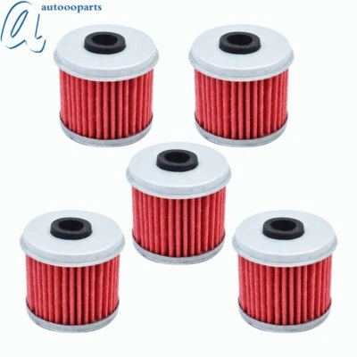 5x Filtro de aceite para Honda TRX450R TRX450ER TRX 450R 2004 2005 2006 2007 2008 2009 Foto 1 de 4