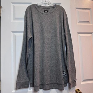 Ecko Unltd. Grey Marled Waffle Weave Thermal L/S Crew Neck Size 5XL,XXXXXL - Picture 1 of 16